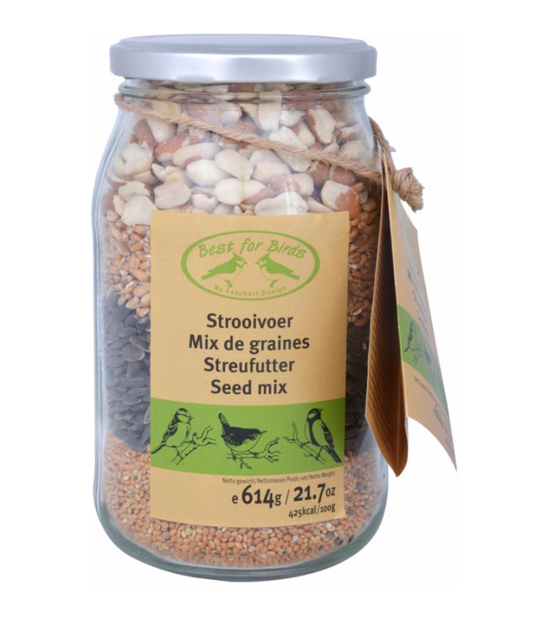 Vogel strooivoer cadeaupot